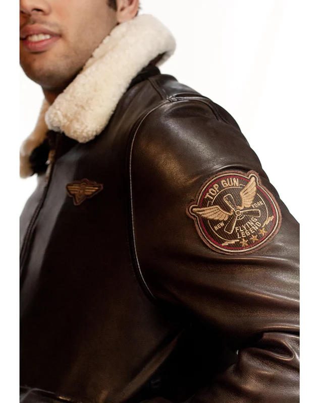 Top Gun Aviator Luxury Jacket, Top Gun Jacket, Leather Jacket, Bomber Jacket