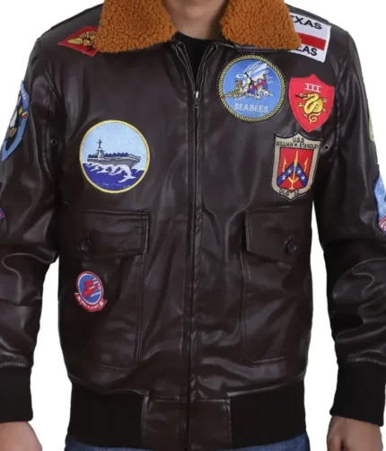 Maverick Top Gun Jacket , Leather Jacket