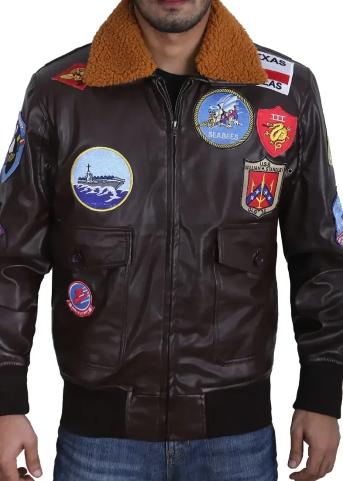 Maverick Top Gun Jacket , Leather Jacket