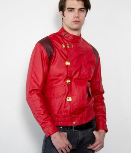 Red Akira Kaneda Jacket , Leather Jacket