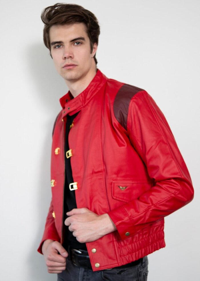 Red Akira Kaneda Jacket , Leather Jacket