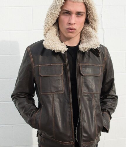 Aviator Hoth Shearling Jacket , Leather Jacket