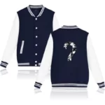 Xxxtentacion Rapper Navy Blue Jacket , varsity jacket , wool jacket