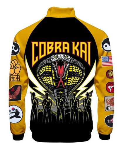 Cobra Kai 3D Print Jacket, Cobra Kai Jacket, Bomber Jacket
