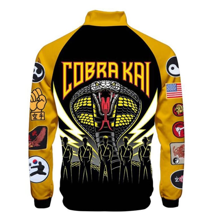 Cobra Kai 3D Print Jacket, Cobra Kai Jacket, Bomber Jacket