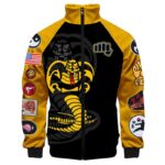 Cobra Kai 3D Print Jacket, Cobra Kai Jacket, Bomber Jacket