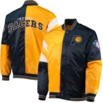 Gold/Navy Indiana Pacers Jacket , Varsity Jacket