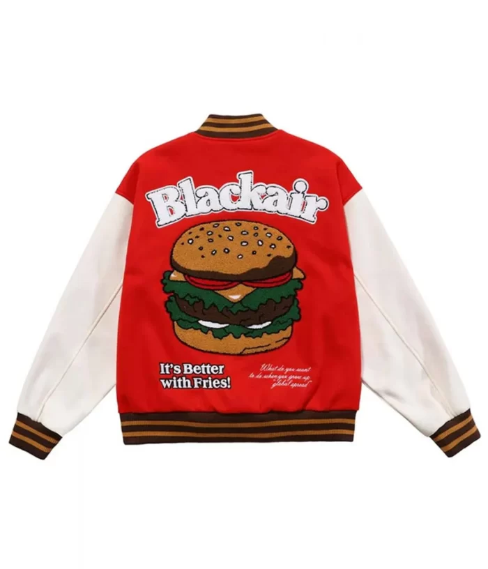 Better with Burger Fries Jacket , Letterman Jacket
