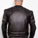 Brown Motorcycle Jacket with Armor , Leather Jacket