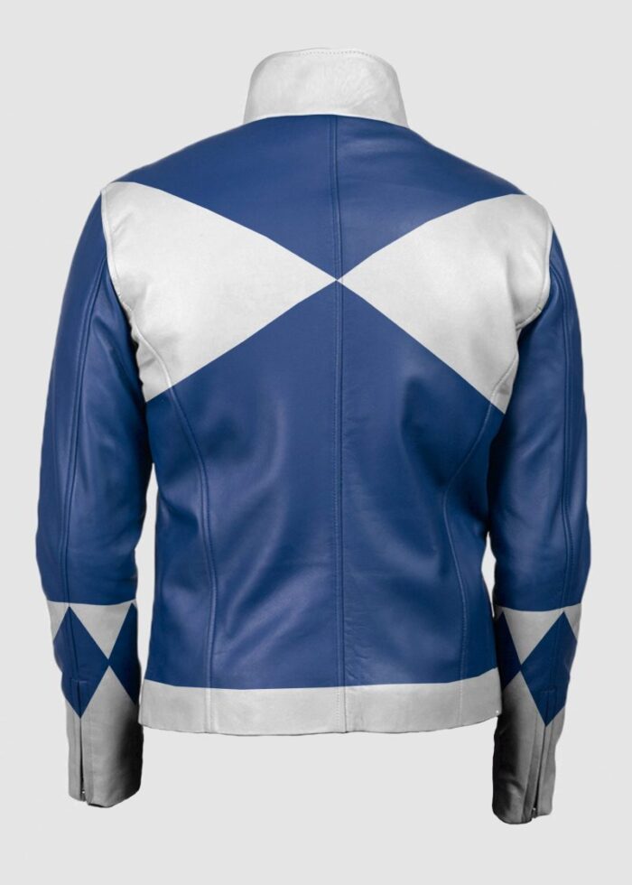 Blue Power Rangers Classic Jacket , Leather Jacket