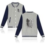 Attack on Titan Baseball Jacket, Attack On Titan Jacket, Varsity Jacket