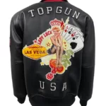 Top Gun Lucky Jacket, Leather Jacket, Top gun jacket