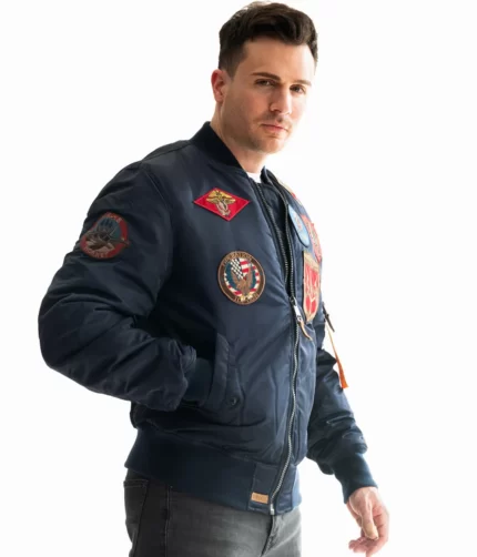 MA-1 Nylon with Patches, Top Gun Jacket, Bomber Jacket