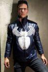 Weathered Symbiote Jacket , Leather Jacket