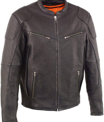 Milwaukee Leather Mens Cool Jacket, Leather Jacket, We leather jacket, Black leather jacket, Brown leather jacket, mens jacket, mens leather jacket, mens black leather jacket, quilted pattern jacket, scooter mens jacket, Sporty jacket, mens vintage jacket, cool leather jacket, scooter leather jacket, biker jacket