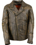 Milwaukee Leather Mens Triple Biker Jacket, Leather Jacket, We leather jacket,Black leather jacket, Brown leather jacket, mens jacket, mens leather jacket, mens black leather jacket, quilted pattern jacket, scooter mens jacket,Sporty jacket, biker jacket, biker leather jacket, triple biker jacket