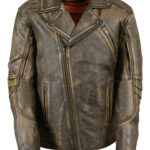 Milwaukee Leather Mens Triple Biker Jacket, Leather Jacket, We leather jacket,Black leather jacket, Brown leather jacket, mens jacket, mens leather jacket, mens black leather jacket, quilted pattern jacket, scooter mens jacket,Sporty jacket, biker jacket, biker leather jacket, triple biker jacket