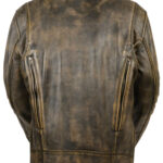 Milwaukee Leather Mens Triple Biker Jacket