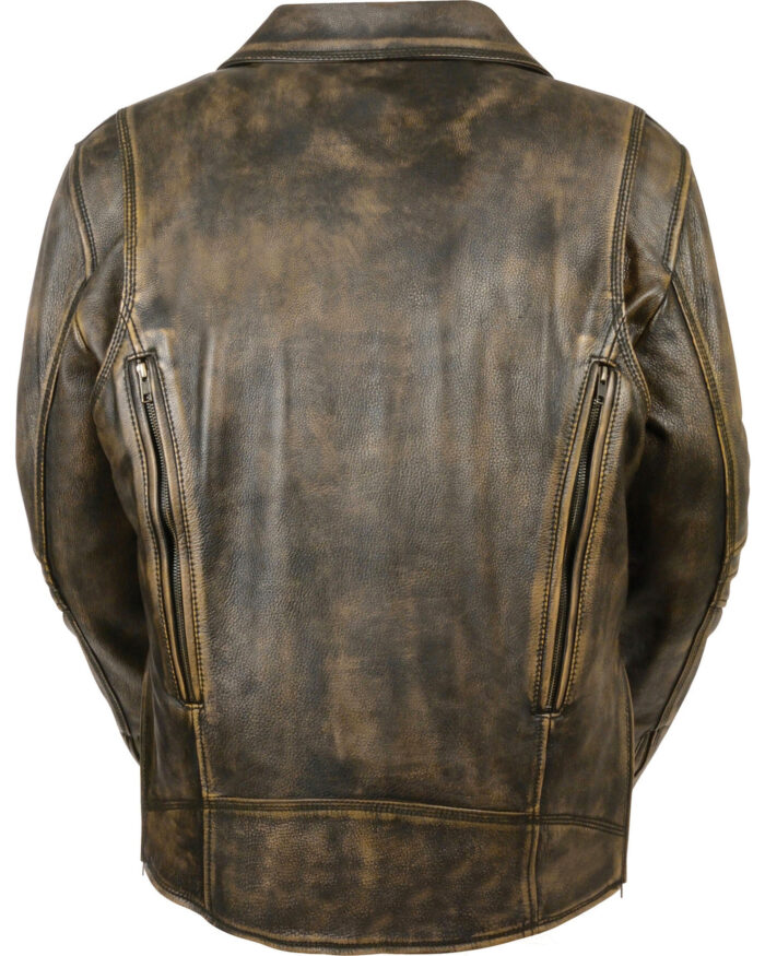 Milwaukee Leather Mens Triple Biker Jacket