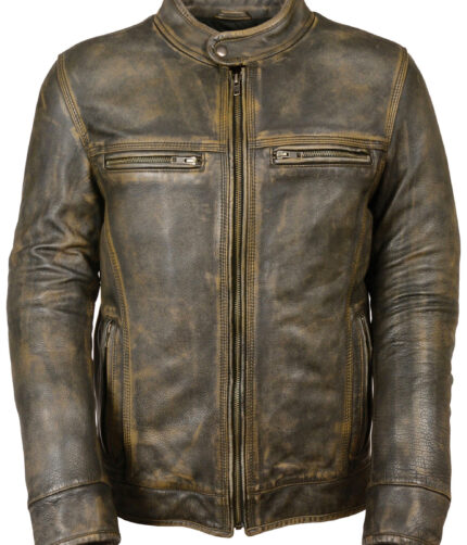 Milwaukee Leather Mens Scooter Jacket, We leather jacket, leather jacket, mwns leather jacket, black leather jacket,tan leather jacket