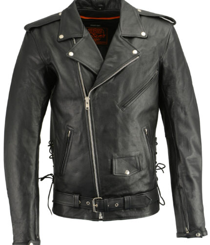 Milwaukee Leather Mens Classic Side jacket, Leather Jacket, We leather jacket, Black leather jacket, Brown leather jacket, mens jacket, mens leather jacket, mens black leather jacket, quilted pattern jacket, scooter mens jacket, Sporty jacket, mens vintage jacket