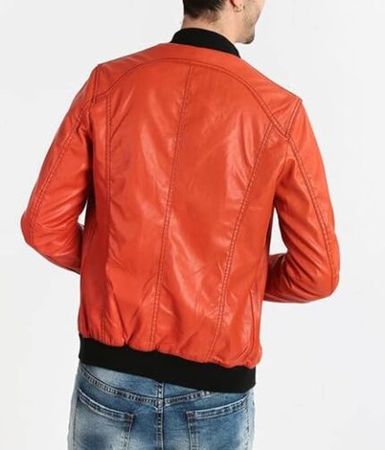 Men Bomber Classic Leather Jacket