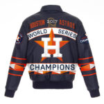 Men's Houston Astros Leather Full-Snap Jacket