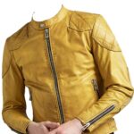 Mens Quilted Cafe Racer Yellow Jacket,yellow leather jacket, leather jacket, men jacket, men leather jacket, men yellow leather jacket, men yellow jacket,yellow brando leather jacket, men yellow brando jacket, shoulder support leather jacket, Scooter mens jacket,Sporty jacket, slim jacket, biking jacket devil skull leather jacket, skull leather jacket,vintage leather jacket, vintage skull leather jacket, quilted leather jacket