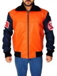 Goku Dragon Ball Z Orange Leather Jacket, leather jacket, goku leather jacket, goku jacket, weleatherjacket, goku Jacket, goku Orange leather jacket, goku mens jacket goku mens leather jacket,, orange leather jacket,goku 59 leather jacket