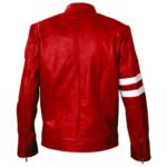 Men Ben 10 Alien Red Leather Jacket