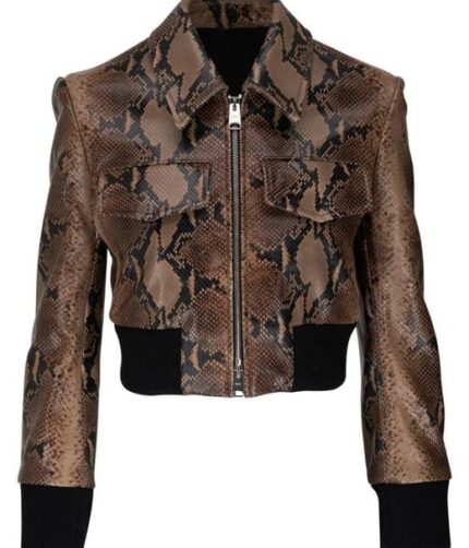 Womens Snakeskin Biker Leather Jacket, snakeskin jacket, womens snakeskin leather jacket, women snakeskin jacket, brown snakeskin leather jacket, leather jacket, weleatherjacket, womens jacket, womens leather jacket,biker leather jacket, women biker jacket,biker leather jacket
