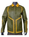 Men's Green Bomber Leather Jacket, leather jacket,Green Bomber Jacket , bomber leather jacket, Green bomber leather jacket, Green leather jacket,weleatherjacket,leather jacket,mens Green bomber jacket,mens green leather jacket, mcm jacket, mcm leather jacket, mens mcm jacket,men mcm leather jacket