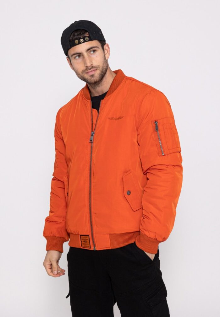 Original Men Orange Bomber jacket