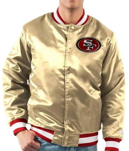 NFL Letterman San Francisco 49ers Satin Jacket