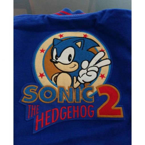 Sonic The Hedgehog Letterman Varsity Jacket