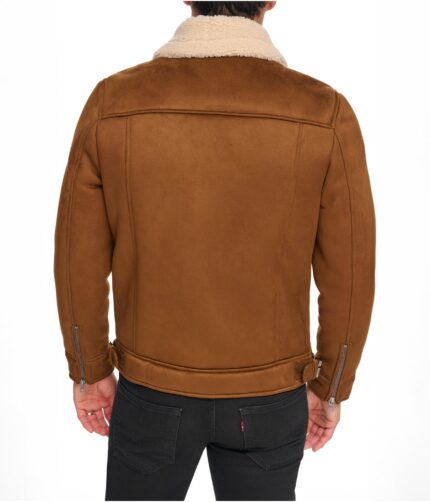 Men's Camel Asymmetrical Jacket