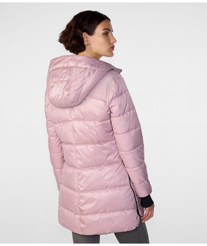 Women's Pink Puffer Hooded Jacket