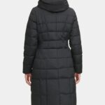 Women's Black Polyester Down Coat