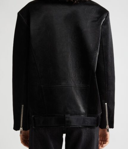 Moto Brice Faux leather, leather jacket, Moto Brice Faux Leather Jacket