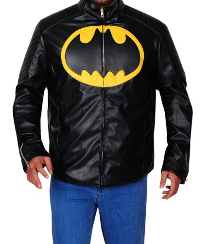 Men's Black Batman Leather Jacket,black jacket, leather jacket, men's jacket, men's leather jacket,batman jacket, batman leather jacket, black batman jacket , weleatherjackket,