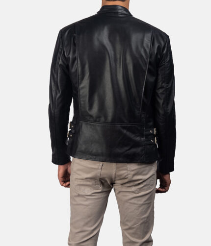 Black Racing Leather Jacket