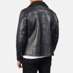 Men's Shearling Black Leather Jacket