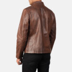 Men's Brown Biker Leather Jacket