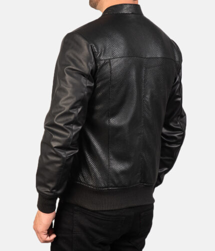 Avan Leather Bomber Jacket