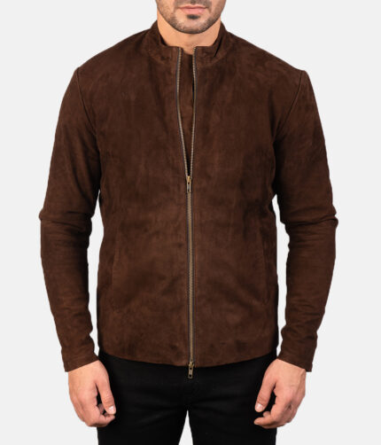 Men's Mocha Suede Biker Jacket, men's jacket, men's leather jacket,leather jacket,brown jacket,brown leather jacket, biker jacket, biker leather jacket,mocha jacket, mocha suede jacket, suede biker jacket,weleatherjacket