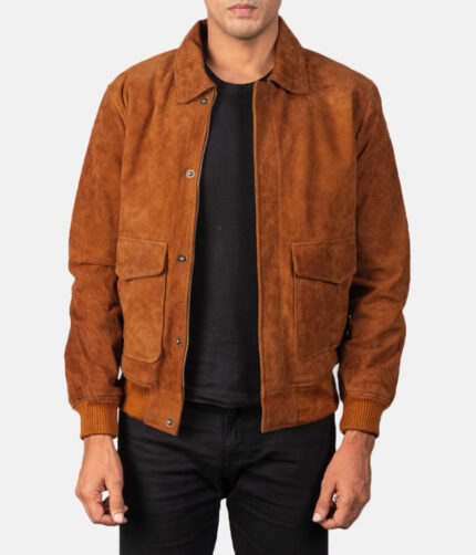 Coffmen Suede Leather Jacket, coffmen jacket, coffmen leather jacket, brown jacket, brown bomber jacket, bomber leather jacket, bomber jacket, brown leather jacket,suede leather jacket, brown suede jacket, coffmen suede jacket, weleatherjacket