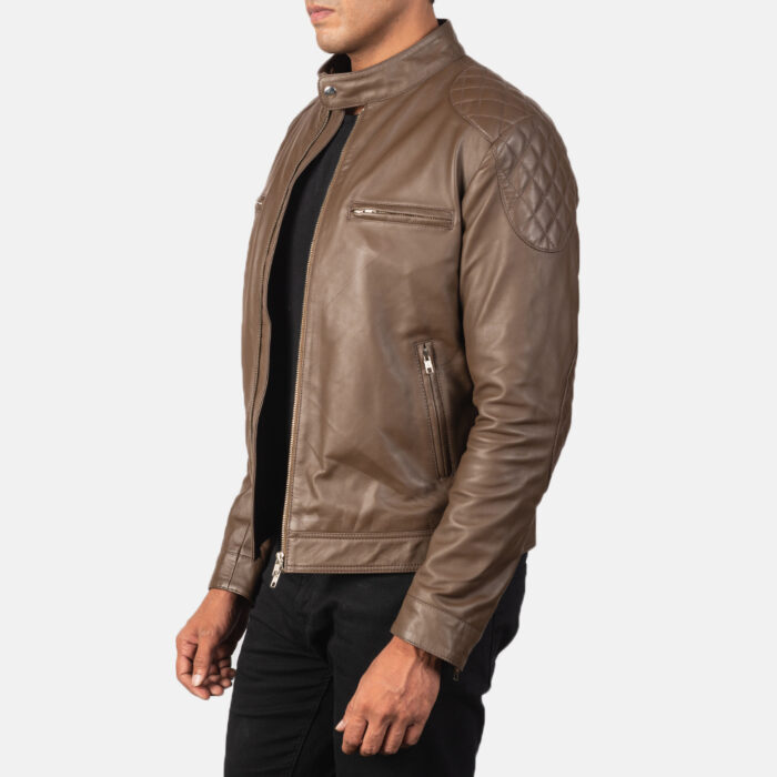 Men's Gatsby Brown Leather Jacket