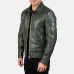 Lavendard Green Leather Jacket, men's jacket, men's leather jacket, leather jacket,lavendard jacket,green jacket, lavendard leather jacket, lavendard green jacket, green leather jacket, weleatherjacket