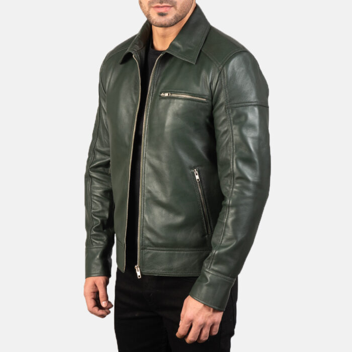 Lavendard Green Leather Jacket, men's jacket, men's leather jacket, leather jacket,lavendard jacket,green jacket, lavendard leather jacket, lavendard green jacket, green leather jacket, weleatherjacket