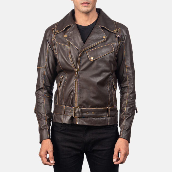 Vincent Lapel Collar Leather Jacket, vincent jacket, vincent leather jacket,leather jacket, lapel collar jacket, lapel collar leather jacket, brown jacket, brown leather jacket,men's jacket, men's leather jacket, men's brown jacket,weleatherjacket